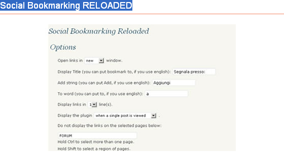 Wordpress social bookmarking plug-ins