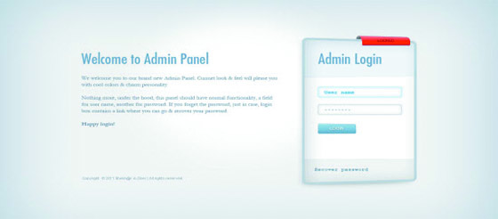 Download Admin Panel Sign Form