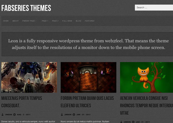 Leon WordPress Theme
