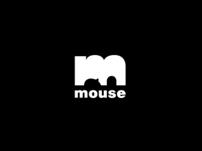 Negative spacing logo