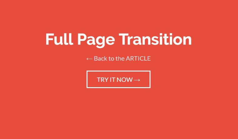 Full Page Animated Transition